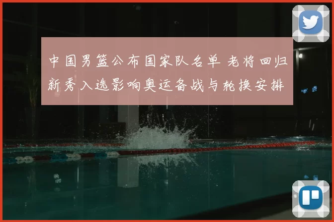 中国男篮公布国家队名单 老将回归新秀入选影响奥运备战与轮换安排